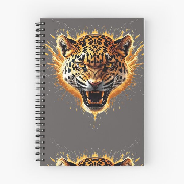 Item preview, Fiery Golden Leopard Igniting Flames Of Wild Power designed and sold by Kony83.