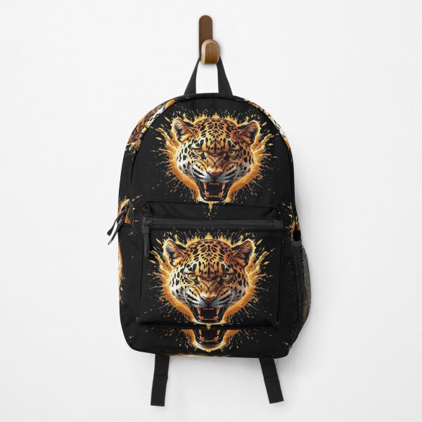 Item preview, Fiery Golden Leopard Igniting Flames Of Wild Power designed and sold by Kony83.