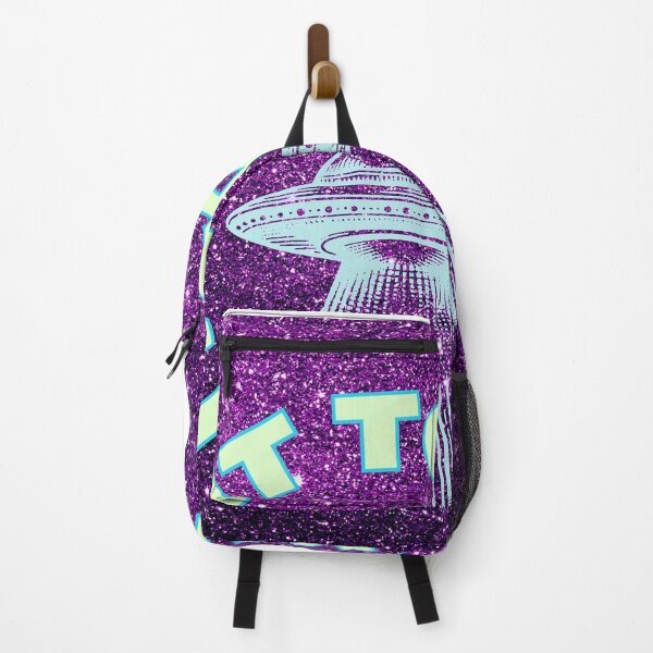 Item preview, I want to know, a flying saucer in purple in blue designed and sold by HowAboutTee.