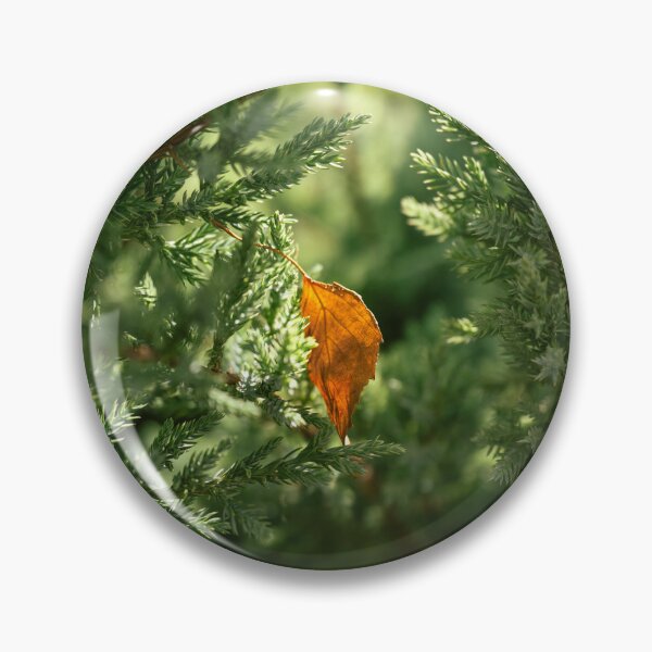 Item preview, A single autumn leaf on the green background. designed and sold by RinaZik.