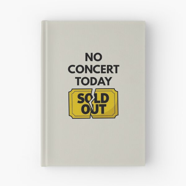 Artikelvorschau, Kein Konzert heute – Minimalistisches Design für kaputte Tickets entworfen und verkauft von RosCraft.