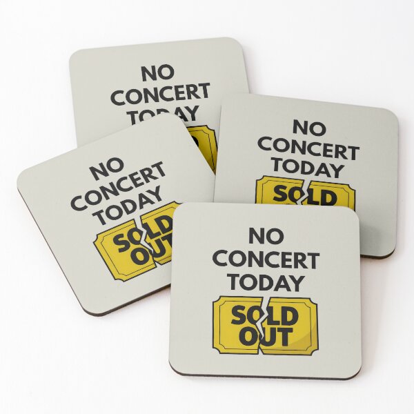 Item preview, No Concert Today – Minimalist Broken Ticket Design designed and sold by RosCraft.