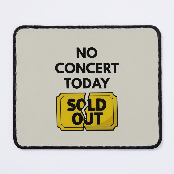 Item preview, No Concert Today – Minimalist Broken Ticket Design designed and sold by RosCraft.