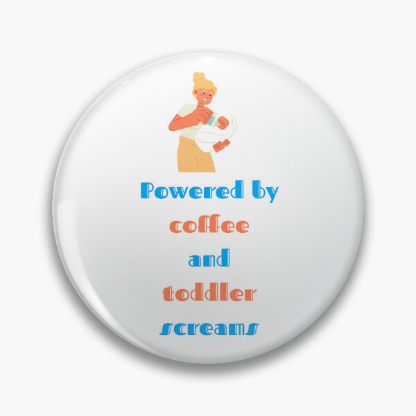 Item preview, Powered by coffee and toddler screams- Humorus T-shirt 2 designed and sold by Giota29.
