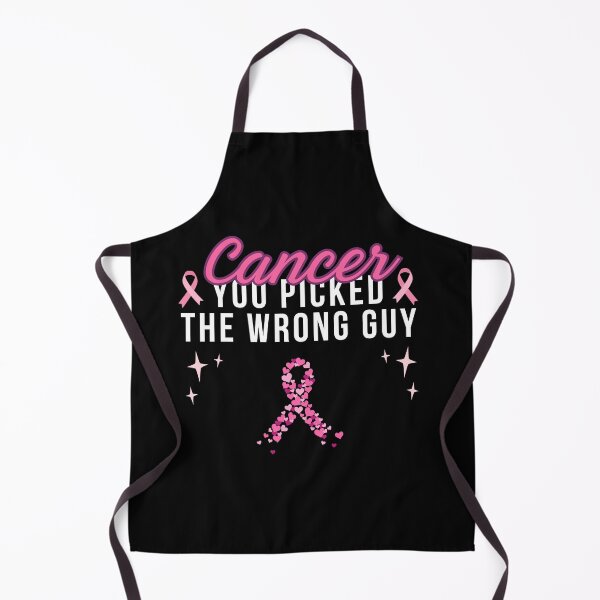 Item preview, Copie de Cancer You Picked The Wrong Guy Funny Pink Ribbon Support  designed and sold by ZACK ART.