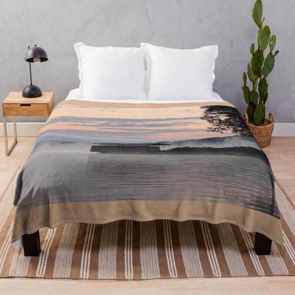 Item preview, Misty Morning on the Lake designed and sold by NoRagetsArt.