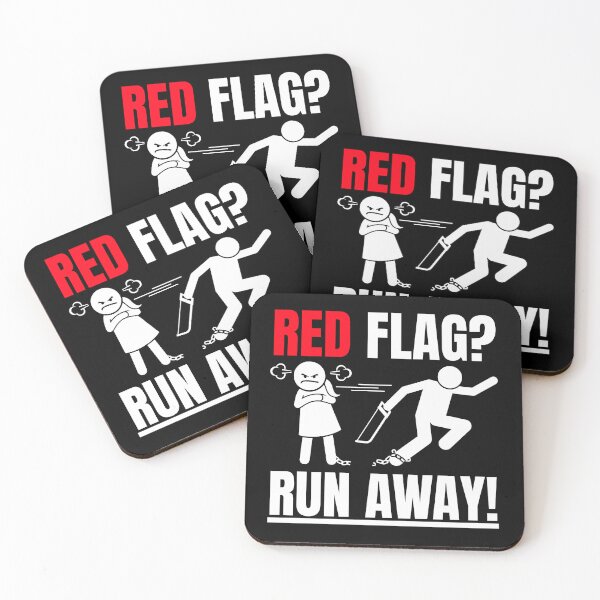 Item preview, Red flag? run away! designed and sold by BloodyTeapot.