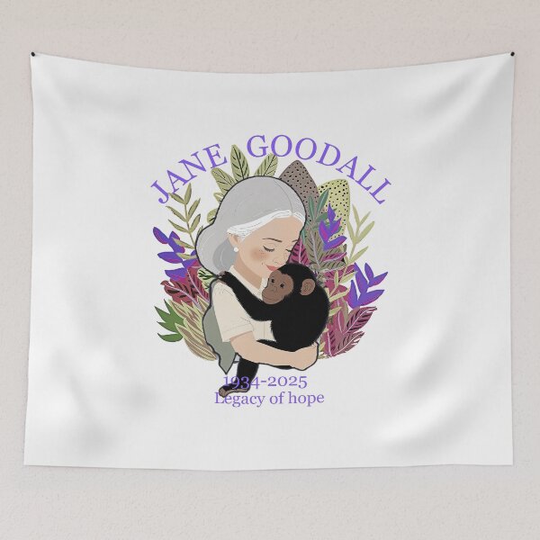 Item preview, Jane Goodall Tribute Wildlife Conservation Tee Animal designed and sold by gear-posters.
