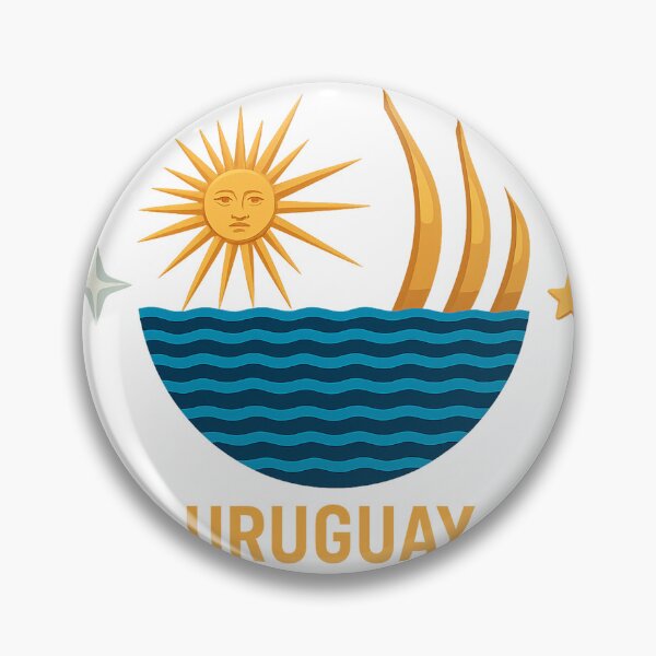 Item preview, Uruguay National Symbol Inspired Design – Sun and Waves designed and sold by CapyToon.