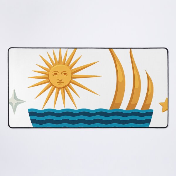 Item preview, Uruguay National Symbol Inspired Design – Sun and Waves designed and sold by CapyToon.