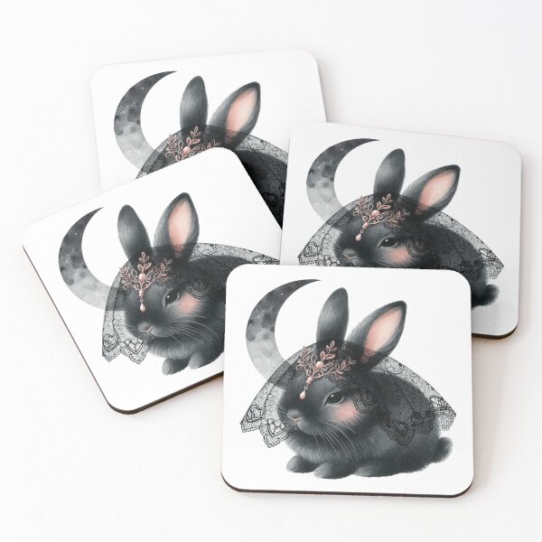 Item preview, Gothic Black Bunny designed and sold by JonysCreativeDesigns.