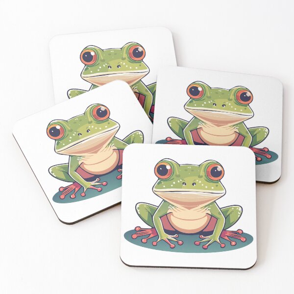 Item preview, Frog Mode – Colorful Minimalist Frog Art designed and sold by zaqol.