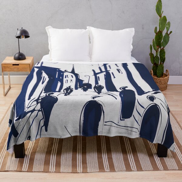 Item preview, Bolton, city - Blue Abstract Art designed and sold by shadow-bloom.