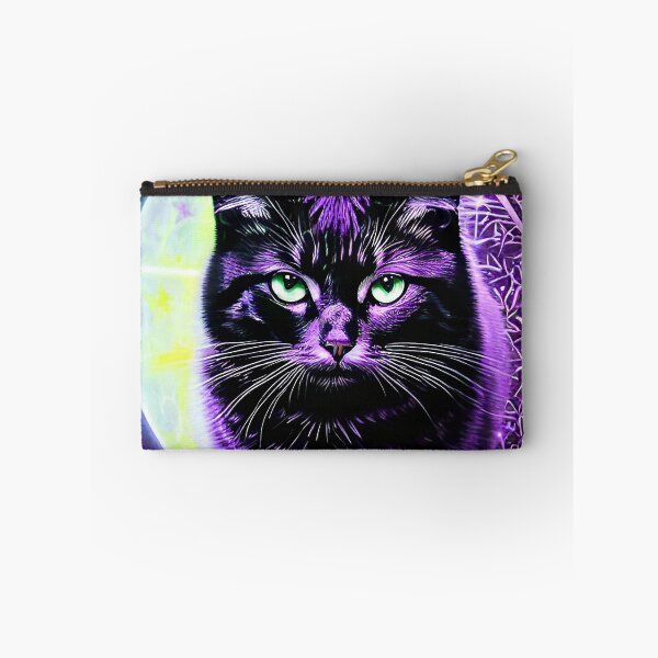 Item preview, Amethyst Luna Purple cat full moon  designed and sold by FloatingGardens.
