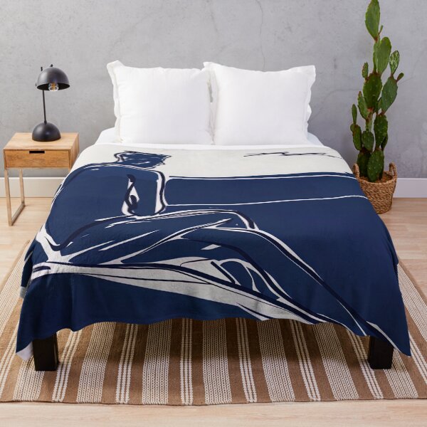 Item preview, Boredom - Blue Abstract Art designed and sold by shadow-bloom.