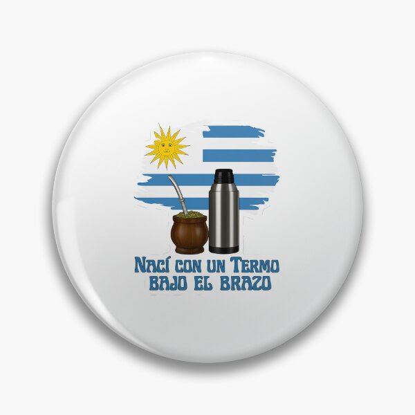 Item preview, I Was Born with a Thermos Under My Arm – Uruguay Mate Design designed and sold by CapyToon.