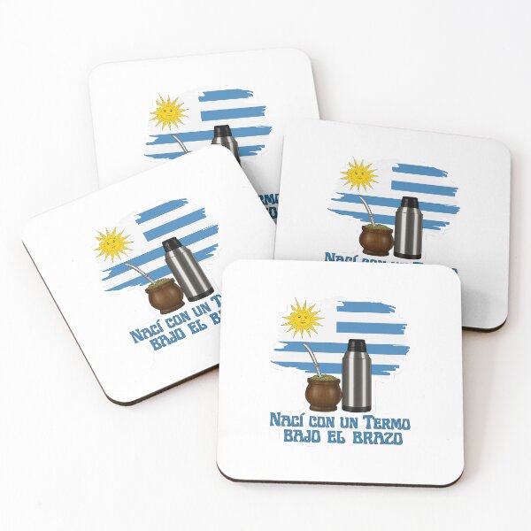 Item preview, I Was Born with a Thermos Under My Arm – Uruguay Mate Design designed and sold by CapyToon.