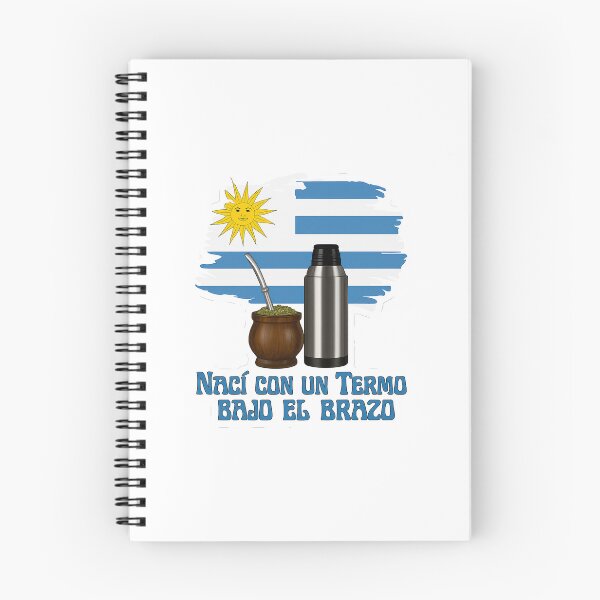 Item preview, I Was Born with a Thermos Under My Arm – Uruguay Mate Design designed and sold by CapyToon.