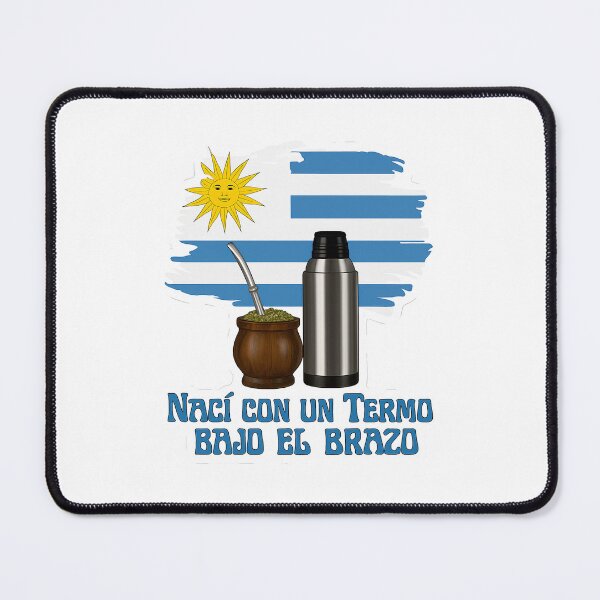 Item preview, I Was Born with a Thermos Under My Arm – Uruguay Mate Design designed and sold by CapyToon.
