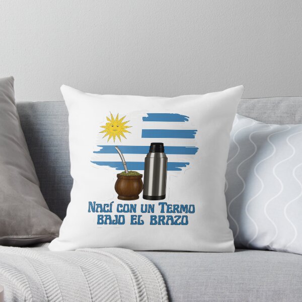 Item preview, I Was Born with a Thermos Under My Arm – Uruguay Mate Design designed and sold by CapyToon.