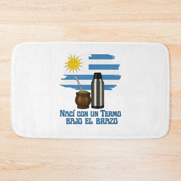 Item preview, I Was Born with a Thermos Under My Arm – Uruguay Mate Design designed and sold by CapyToon.