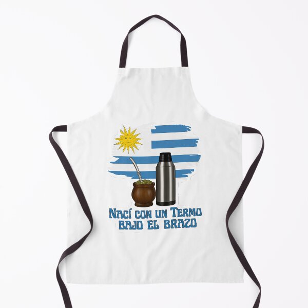 Item preview, I Was Born with a Thermos Under My Arm – Uruguay Mate Design designed and sold by CapyToon.