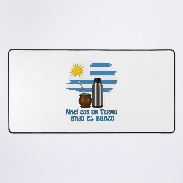 Item preview, I Was Born with a Thermos Under My Arm – Uruguay Mate Design designed and sold by CapyToon.