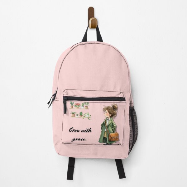 Item preview, Botanical Girl in Green Coat | Watercolor Nature Illustration | Plantinum Collection designed and sold by Plantinum.