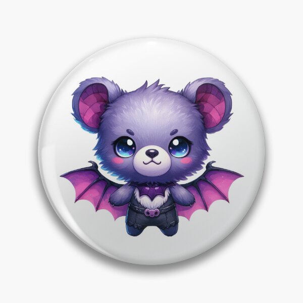 Item preview, Purple gothic bear with bat wings designed and sold by JonysCreativeDesigns.