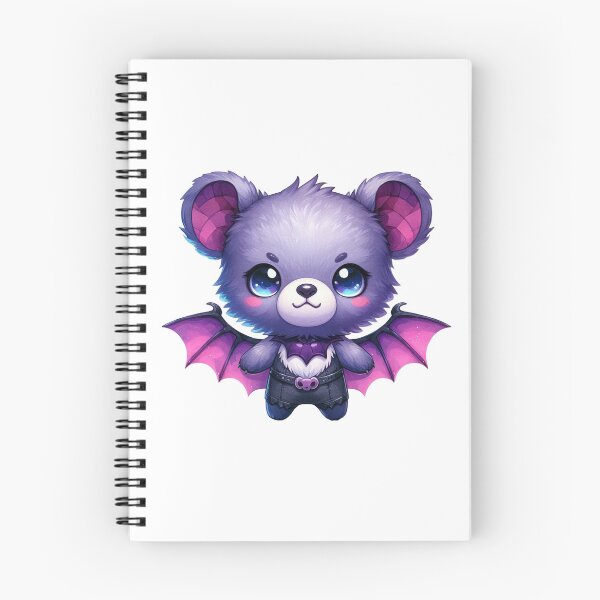 Item preview, Purple gothic bear with bat wings designed and sold by JonysCreativeDesigns.