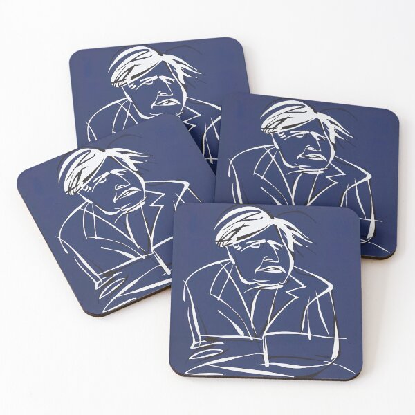 Item preview, Boris Johnson, UK - Blue Abstract Art designed and sold by shadow-bloom.