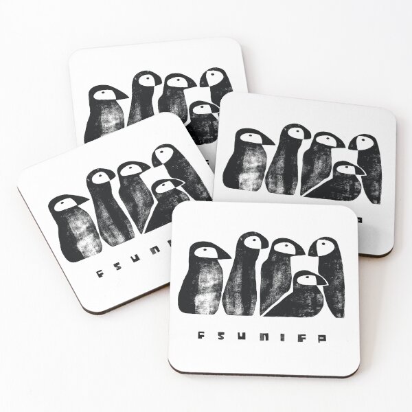 Item preview, Puffins and Scrabble tiles. designed and sold by OpenHatch.