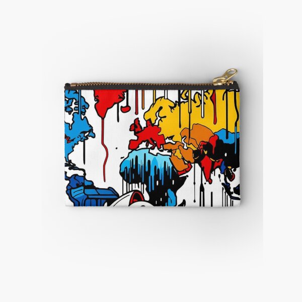Item preview, "Formula Race Car World Map Drip Art – Bold Pop Art Fusion of Speed and Color" designed and sold by GrafteesGlow.