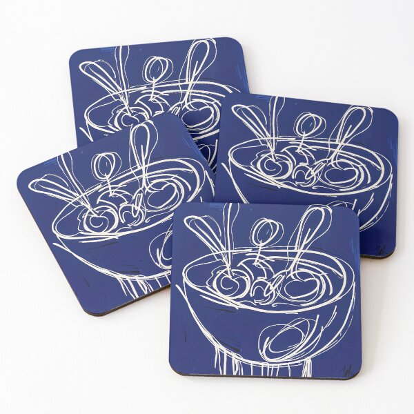 Item preview, Borscht - Blue Abstract Art designed and sold by shadow-bloom.