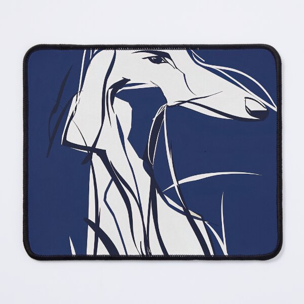 Item preview, Borzoi - Blue Abstract Art designed and sold by shadow-bloom.