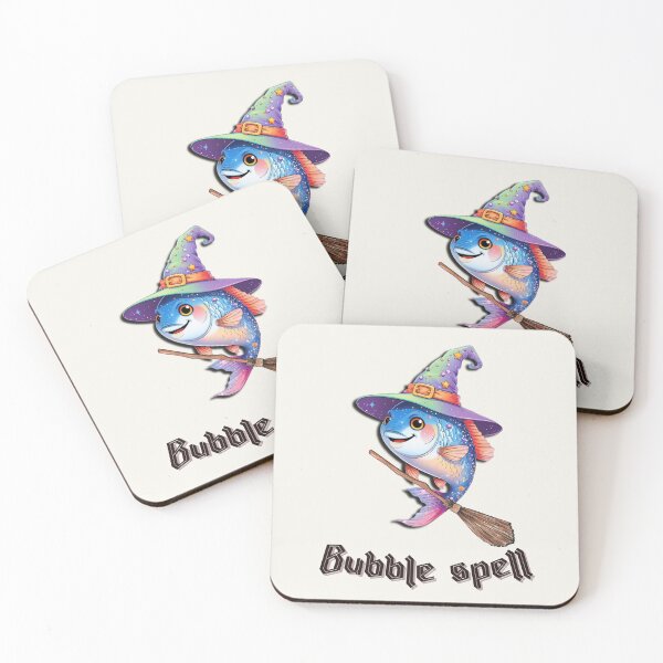 Item preview, Bubble Spell: Witch Fish Halloween Magic designed and sold by DariaCraft.