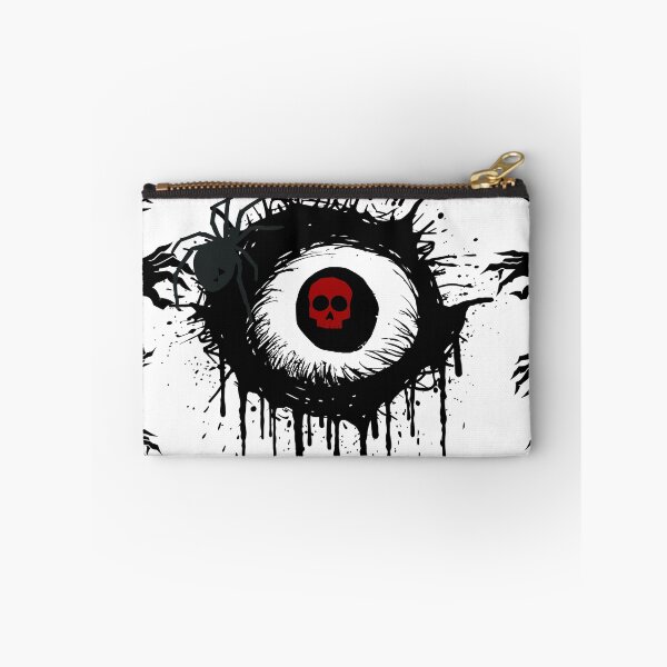 Item preview, Halloween scary black and white with red skull designed and sold by HowAboutTee.
