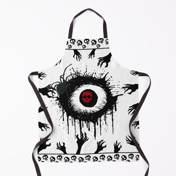Item preview, Halloween scary black and white with red skull designed and sold by HowAboutTee.