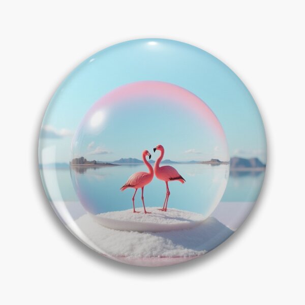 Item preview, Bonaire flamingo globe designed and sold by seahorse crossing.