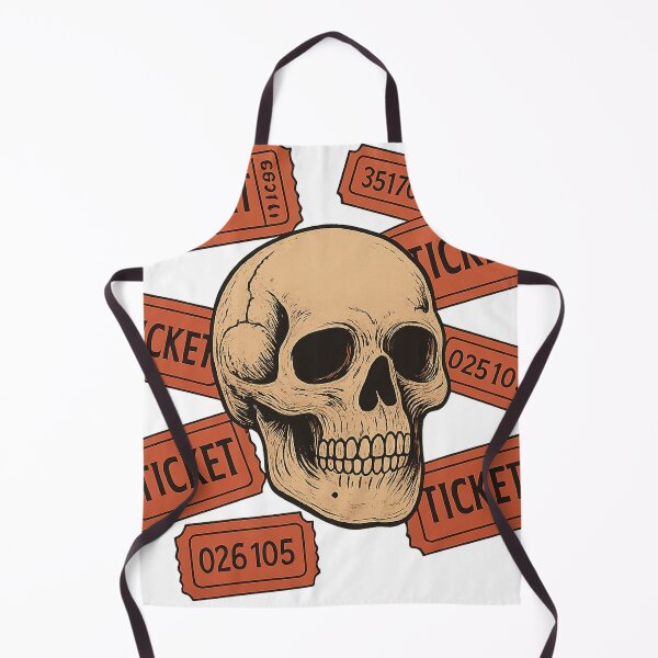 Artikelvorschau, ?️ „Death Ticket“ – Dunkle Totenkopf-Kunstillustration entworfen und verkauft von Imagoni.