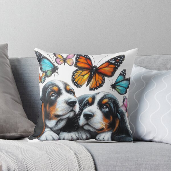 Item preview, Bassetts and Butterflies in Wonderment designed and sold by Sunflwrconcepts and Designs.