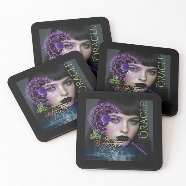 Item preview, Mysterious Oracle Goth Girl Colorful Digital Design designed and sold by EarthArtDesigns.