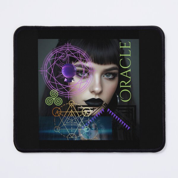 Item preview, Mysterious Oracle Goth Girl Colorful Digital Design designed and sold by EarthArtDesigns.