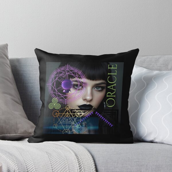 Item preview, Mysterious Oracle Goth Girl Colorful Digital Design designed and sold by EarthArtDesigns.