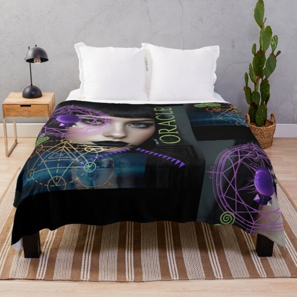 Item preview, Mysterious Oracle Goth Girl Colorful Digital Design designed and sold by EarthArtDesigns.