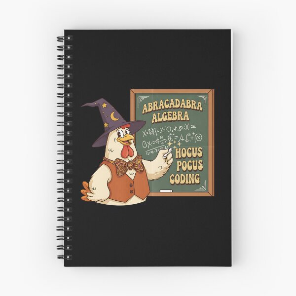 Item preview, Abracadabra Algebra – Retro 70s Rooster Professor with Magic Blackboard designed and sold by Dino-Lune.