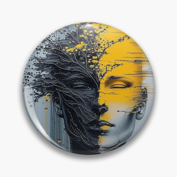 Item preview, "Duality of Mind – Abstract Human Psyche Art | Dark and Bright Side of the Soul" designed and sold by GrafteesGlow.