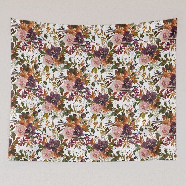 Item preview, Spicy Fall Flowers designed and sold by WildAliceArt.
