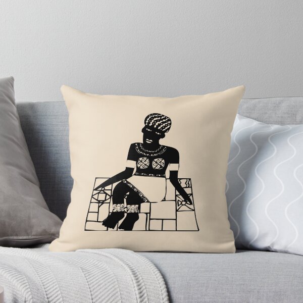 Item preview, Seated African Woman – Graceful Tribal Silhouette designed and sold by lalatrash.