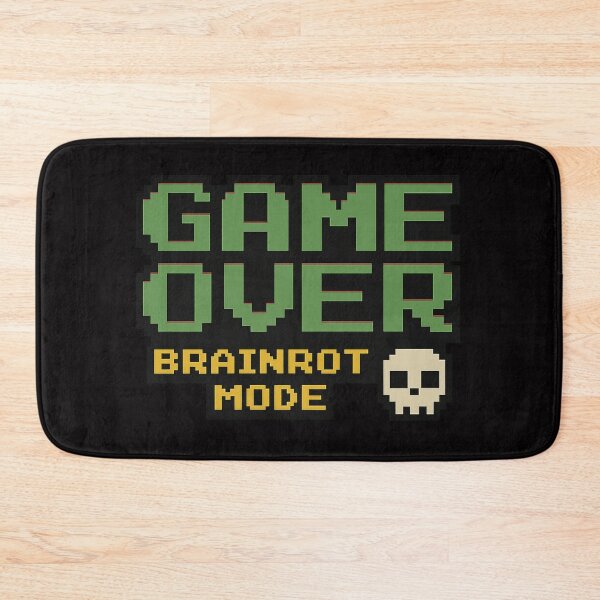 Item preview, Retro Pixel Art Meme – Game Over Brainrot Mode designed and sold by BiomortoArts.